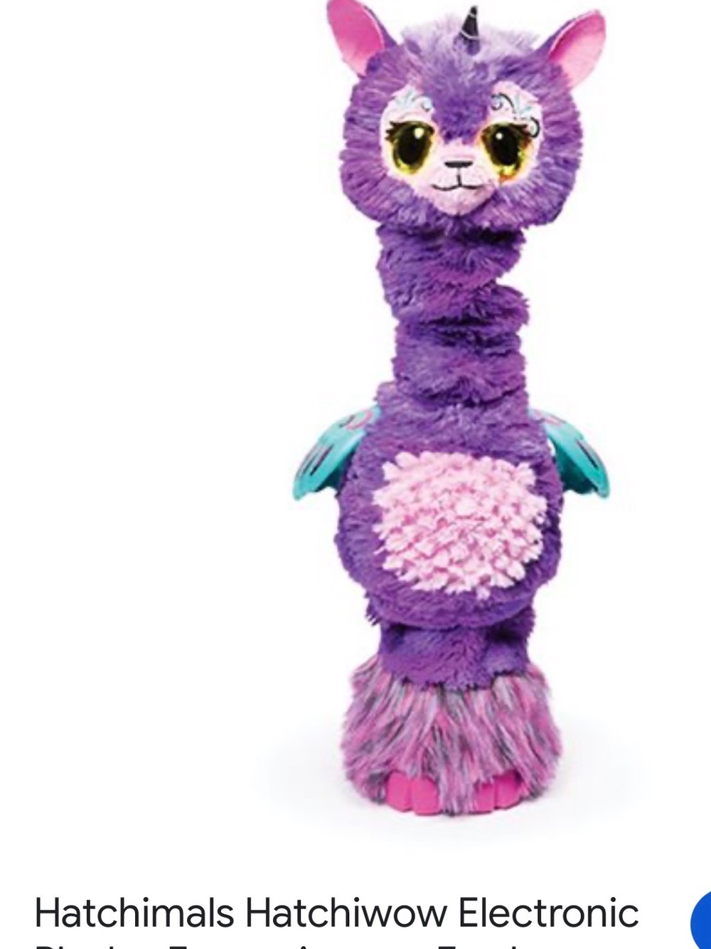 Purple Plush Fantasy Toy with Pink Accents